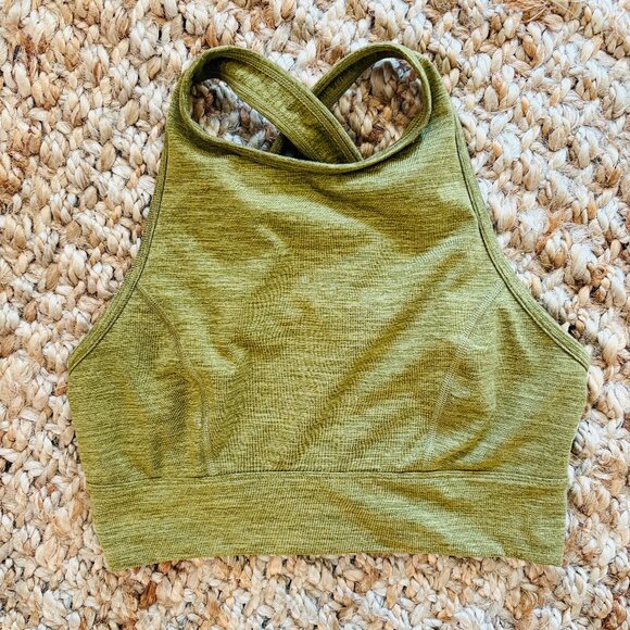 freebie w/ addt'l purchase! JOYLAB green high neck crop sports bra - Picture 1 of 3